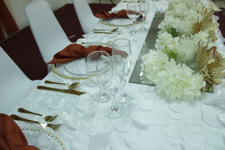 Grand Hall table setting